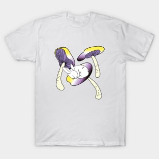 Non-binary bunny mushroom T-Shirt